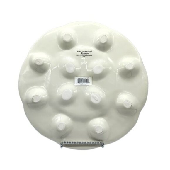 Fitz and Floyd Ricamo Deviled Egg Tray NWT - Picture 3 of 6